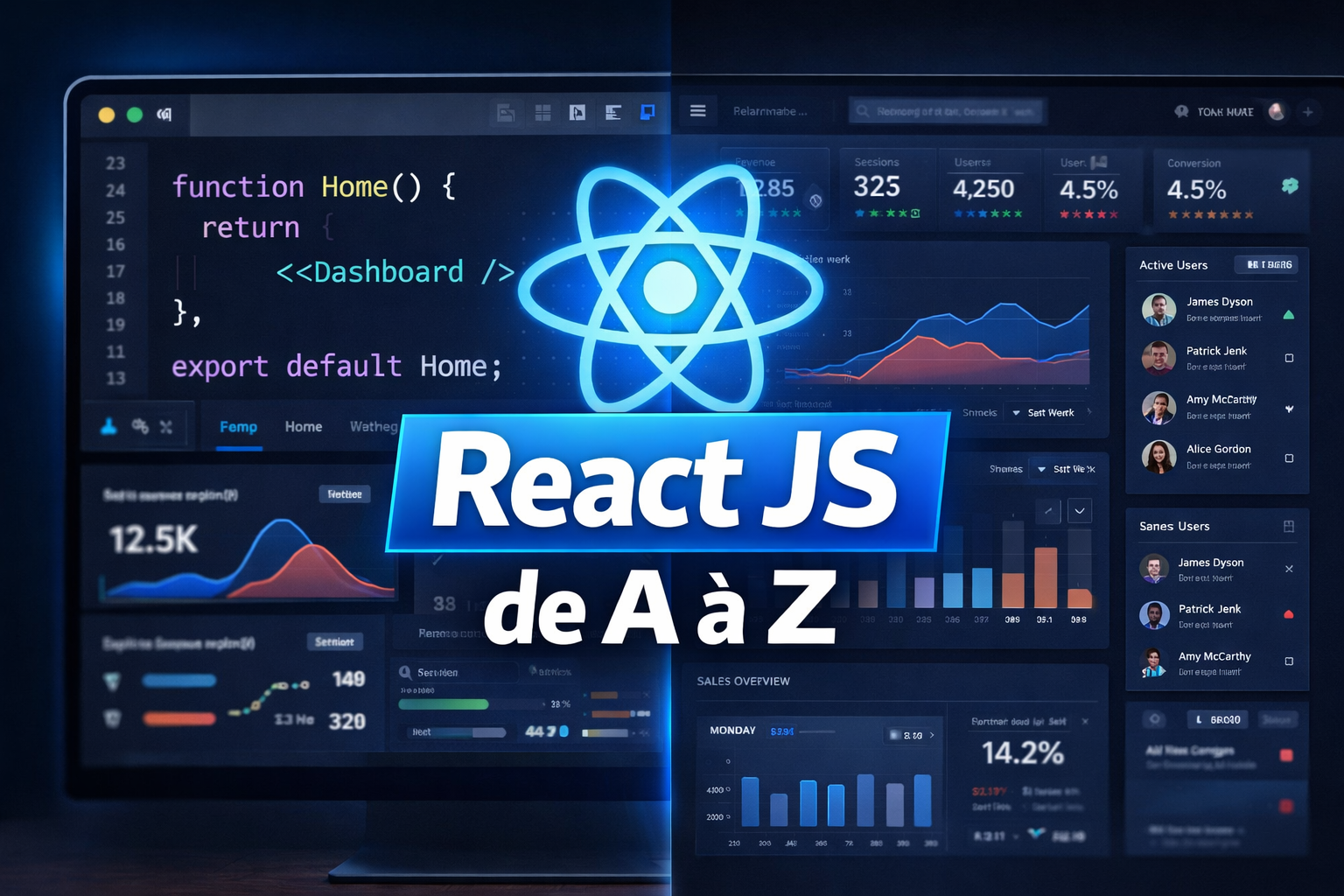 React JS de A à Z : De débutant à développeur professionnel